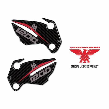 Pegatinas reposapiés 3D compatibles con Moto Morini X-Cape 1200 2026