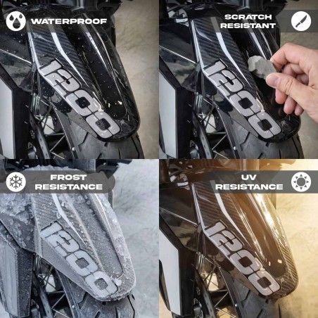 Αυτοκόλλητο 3D μπροστινό φτερό συμβατό με Moto Morini X-Cape 1200 2026