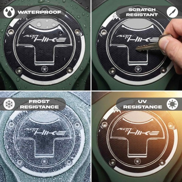 Adhesivo 3D para tapón de depósito compatible con Moto Morini Alltrhike 450 2026