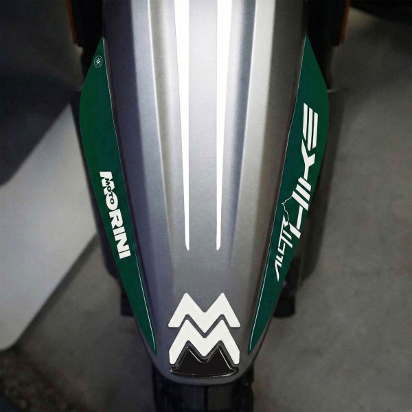 3D Front Fender Sticker compatible with Moto Morini Alltrhike 450 2026
