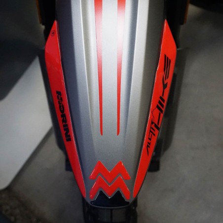 Adesivo 3D Parafango anteriore compatibile con Moto Morini Alltrhike 450 2026