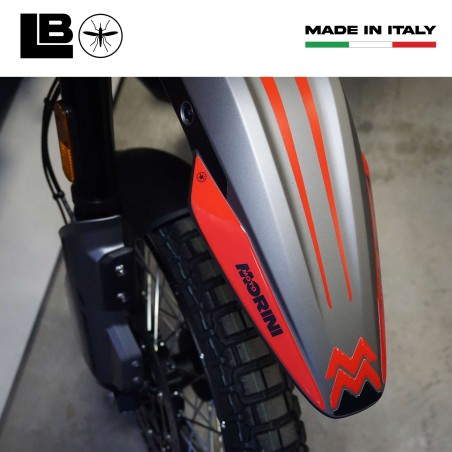 3D Frontkotflügel Aufkleber kompatibel mit Moto Morini Alltrhike 450 2026