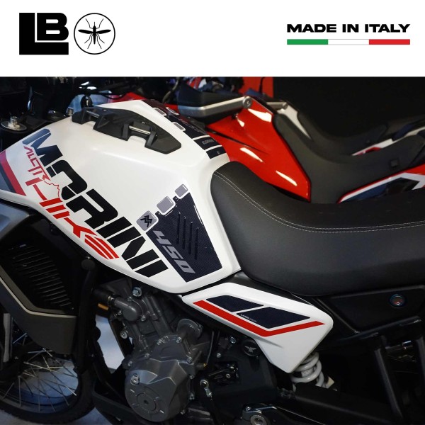 Adhesivos laterales 3D compatibles con Moto Morini Alltrhike 450 2026