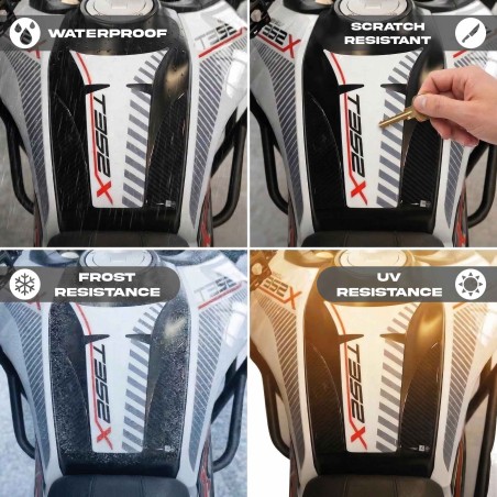 Paraserbatoio Adesivo 3D Protezione moto compatibile con Morbidelli T352X 2026