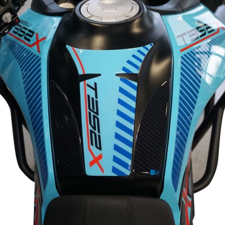 Protector de depósito adhesivo 3D Moto compatible con Morbidelli T352X 2026