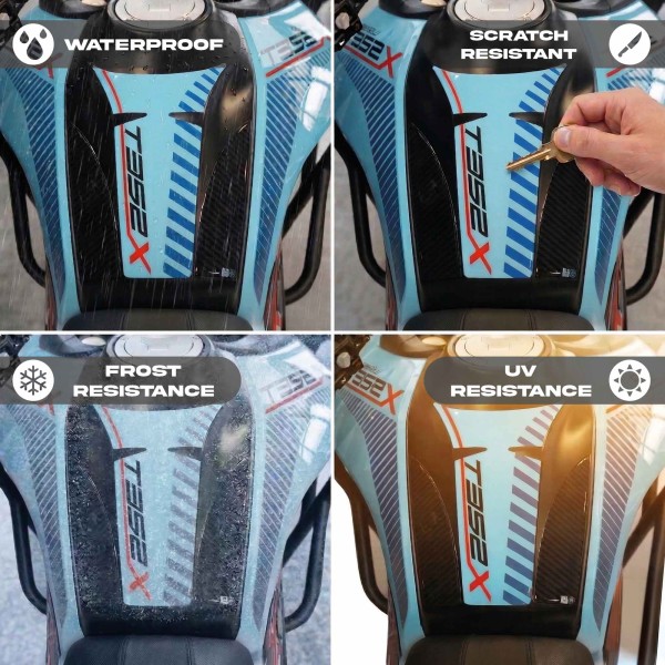 3D Adhesive Tank Protector Motorcycle compatible avec Morbidelli T352X 2026
