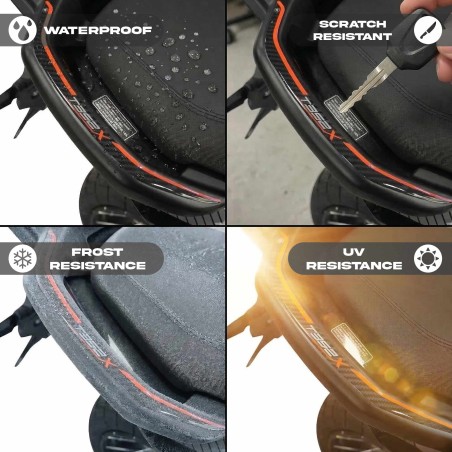 3D Stickers Passenger Handles compatible with Morbidelli T352X 2026