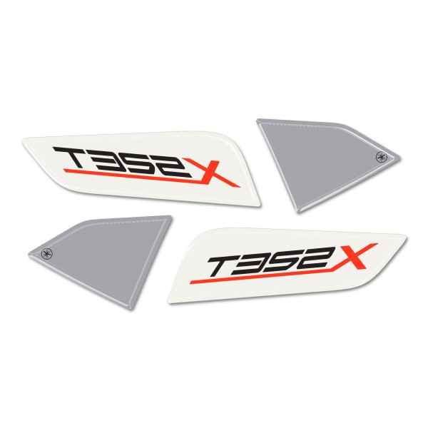 3D Gel Stickers 3D Handguards motorbike protectors compatible with Morbidelli T352X 2026