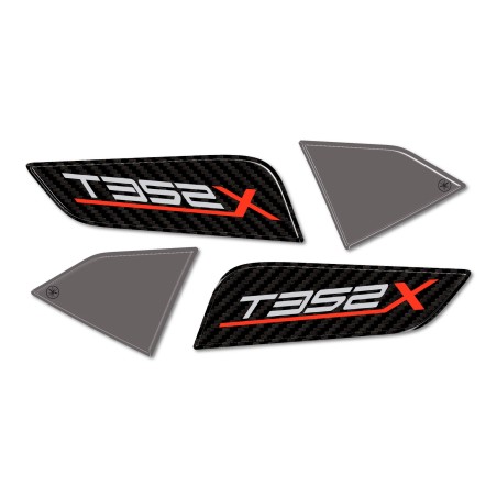 3D Gel Stickers 3D Handguards motorbike protectors compatible with Morbidelli T352X 2026