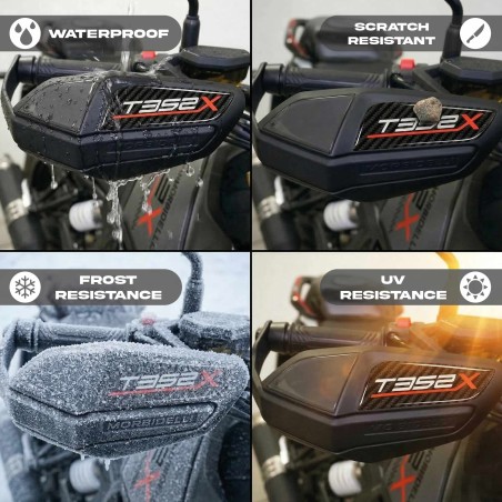 3D Gel Aufkleber 3D Handschützer Motorrad kompatibel mit Morbidelli T352X 2026