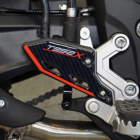 Adesivi 3D Protezioni Battitacco moto compatibili con Morbidelli T352X 2026