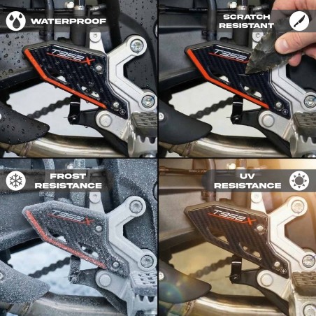 Pegatinas 3D protectores talón moto compatible con Morbidelli T352X 2026