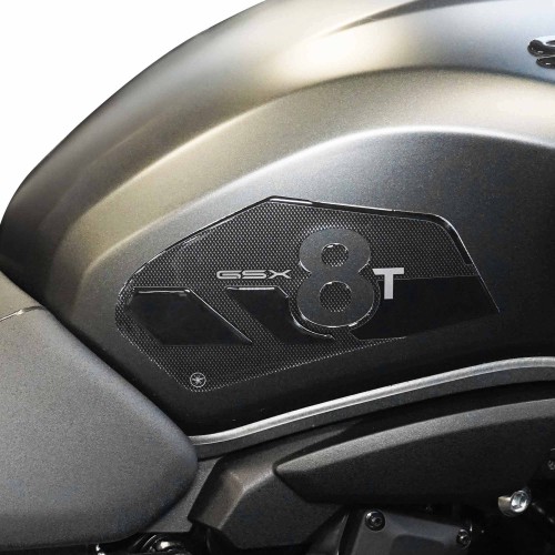                             Protectores laterales de depósito de moto Pegatinas de gel 3D compatibles con Suzuki GSX-8T
                          