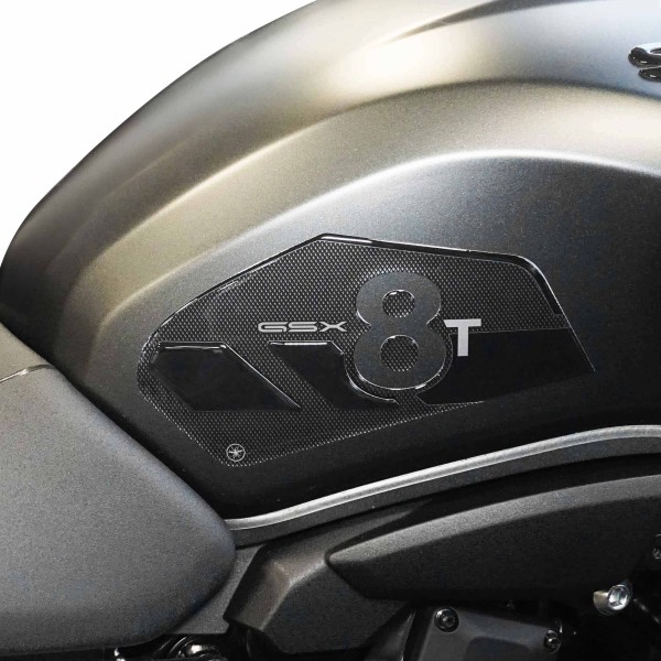 Motorbike Tank Side Protectors 3D Gel Stickers compatible with Suzuki GSX-8T