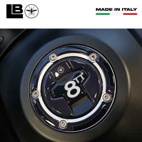 Gel adhésif 3D Protection du bouchon de réservoir moto compatible avec Suzuki GSX-8TT