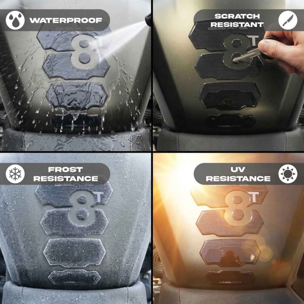 Protector de depósito de moto 3D Resina Pegatina Protección compatible con Suzuki GSX-8T