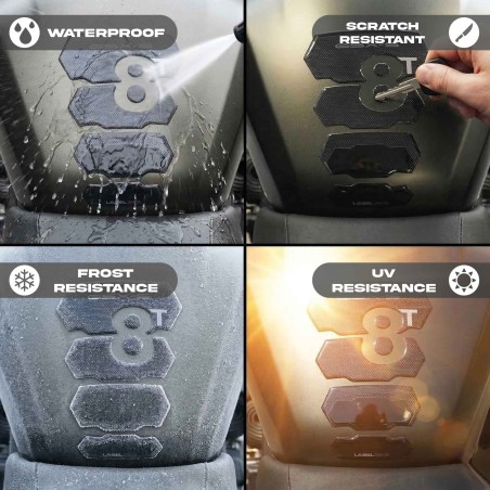 Protection de réservoir moto 3D Resin Sticker Protection compatible avec Suzuki GSX-8T