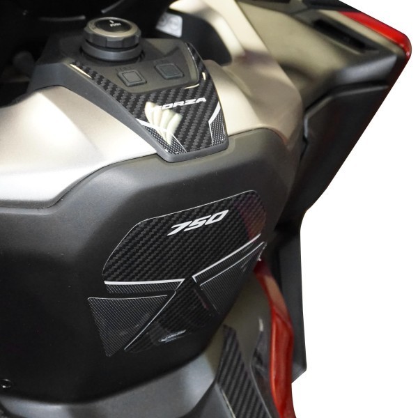 3D-Gel-Aufkleber zum Schutz des Trittbretts im Bereich der Zündung, Honda Forza 750 kompatibel