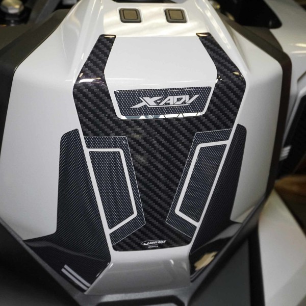 Sticker 3D protection footrest ignition area compatible Honda X-ADV from 2021-25