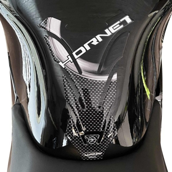 3D CARBON CARBON TANKSCHUTZ ADHESIVES für MOTORRAD HONDA HORNET Neu