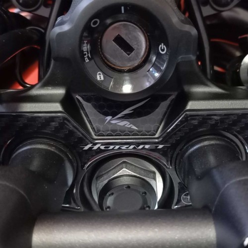                             Adesivo 3D Protezione Piastra Forcella Sterzo compatibile con Honda Hornet 2023-2024
                          