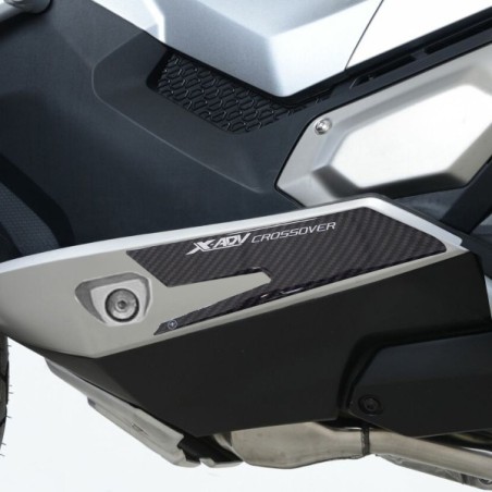 2 Adesivi 3D Protezioni Pedana Poggiapiedi Compatibili con Honda X-Adv dal 2017
