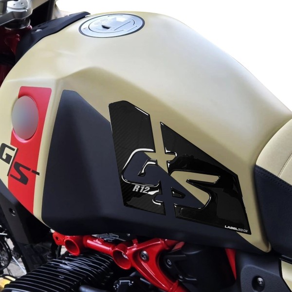 Adesivi 3D Protezioni Laterali Serbatoio moto compatibili con BMW R 12 G/S 2026