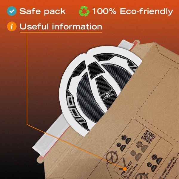 Adesivo 3D Protezione Tappo Serbatoio moto compatibile con Kawasaki Z1100 2026