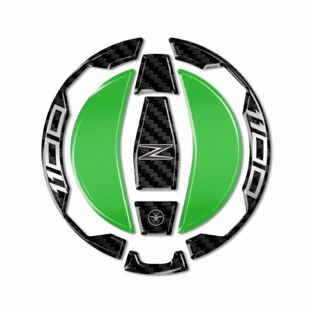 Adesivo 3D Protezione Tappo Serbatoio moto compatibile con Kawasaki Z1100 2026