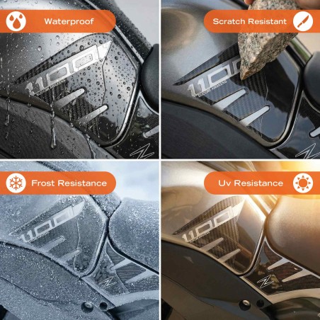 Tank Side Protectors 3D Aufkleber kompatibel mit Kawasaki Z1100 2026