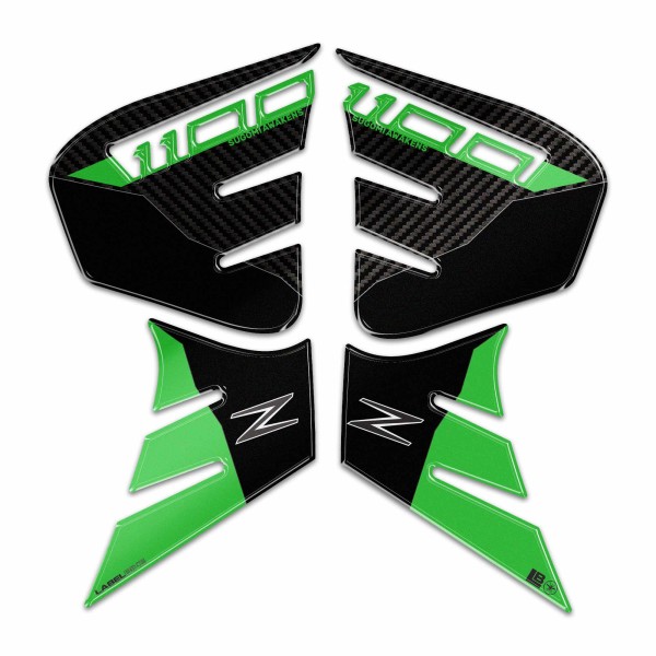 Protezioni Laterali Serbatoio Adesivi 3D compatibili con Kawasaki Z1100 2026