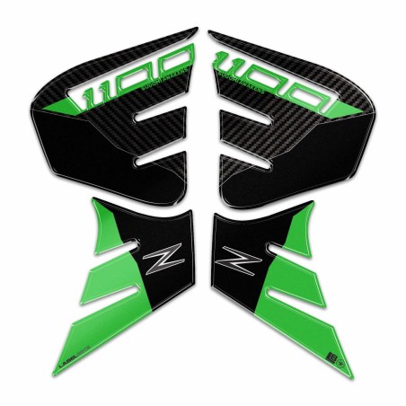 Protections latérales de réservoir 3D Stickers compatibles avec Kawasaki Z1100 2026