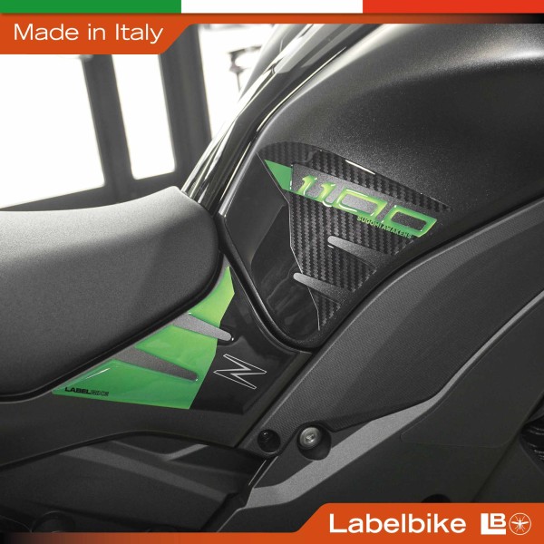 Tank Side Protectors 3D Aufkleber kompatibel mit Kawasaki Z1100 2026