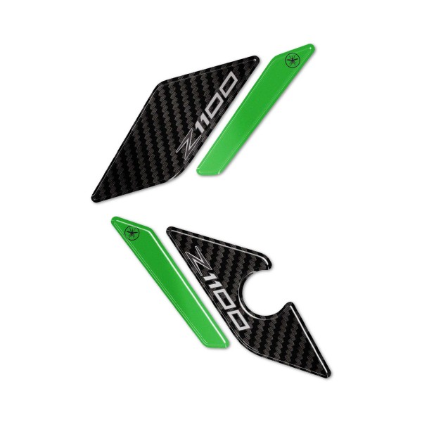 Protectores Talón Moto 3D Gel Pegatinas compatible con Kawasaki Z1100 2026