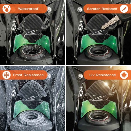 Protecteurs de clés de contact moto 3D autocollants compatibles avec Kawasaki Z1100 2026