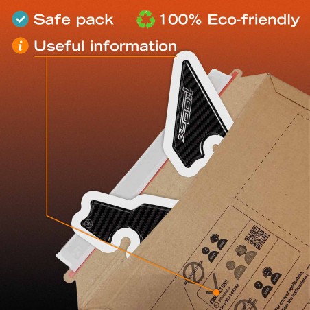 Protectores de talón adhesivos 3D compatibles con Kawasaki Ninja 1100SX 2025-26