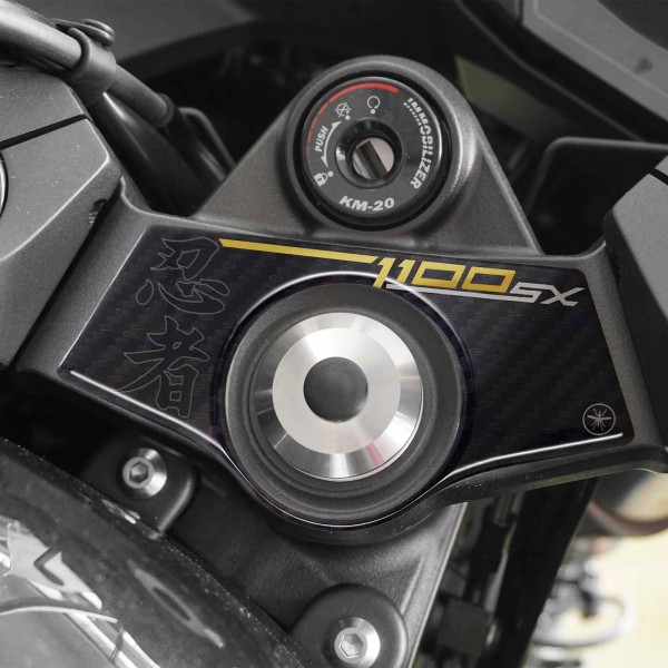 Adesivo 3D Protezione piastra forcella compatibile con Kawasaki Ninja 1100SX