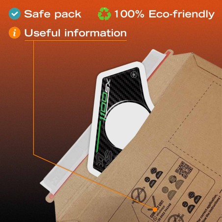 Pegatina 3D Protección de la placa de horquilla compatible con Kawasaki Ninja 1100SX