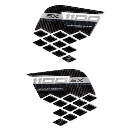 Protectores laterales de depósito Pegatinas 3D compatibles con Kawasaki Ninja 1100SX