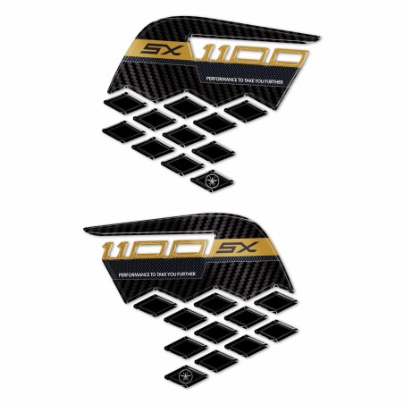 Protections latérales de réservoir 3D Stickers compatibles avec Kawasaki Ninja 1100SX