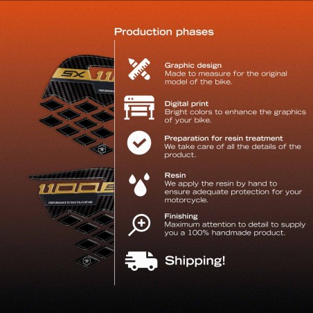 Tank Side Protectors 3D Stickers compatible with Kawasaki Ninja 1100SX