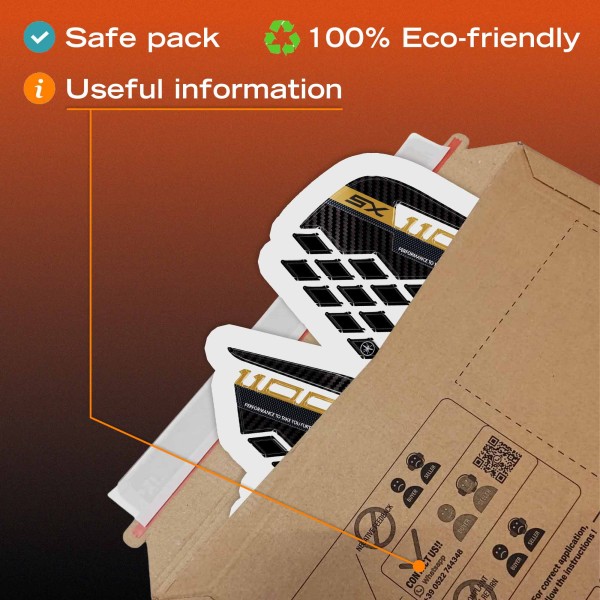 Protections latérales de réservoir 3D Stickers compatibles avec Kawasaki Ninja 1100SX