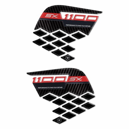 Protections latérales de réservoir 3D Stickers compatibles avec Kawasaki Ninja 1100SX