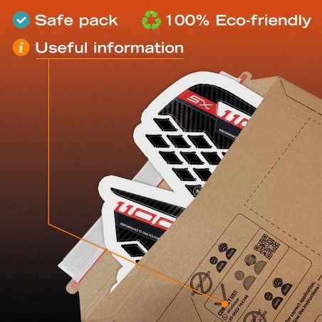 Protections latérales de réservoir 3D Stickers compatibles avec Kawasaki Ninja 1100SX