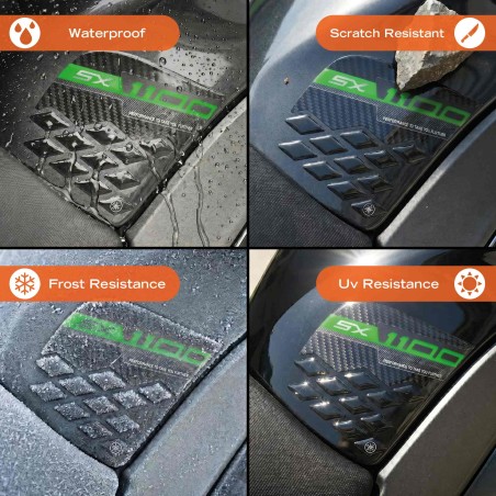 Tank Side Protectors 3D Stickers compatible with Kawasaki Ninja 1100SX