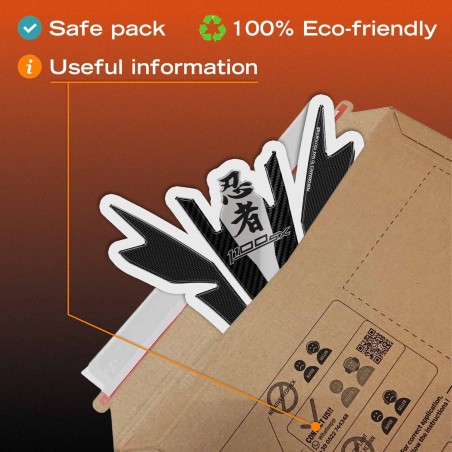 Paraserbatoio Adesivo 3D Protezione moto compatibile con Kawasaki Ninja 1100SX