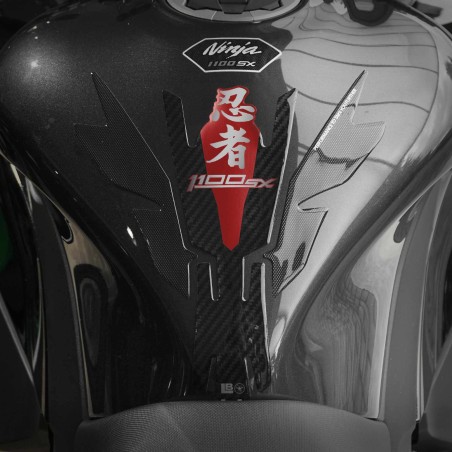 Adhesive 3D Tank Protector Motorcycle compatible with Kawasaki Ninja 1100SX