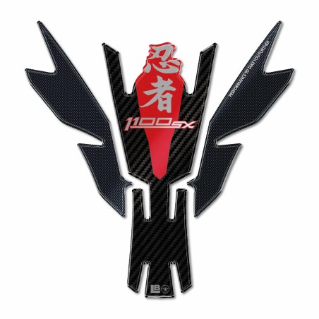 Paraserbatoio Adesivo 3D Protezione moto compatibile con Kawasaki Ninja 1100SX