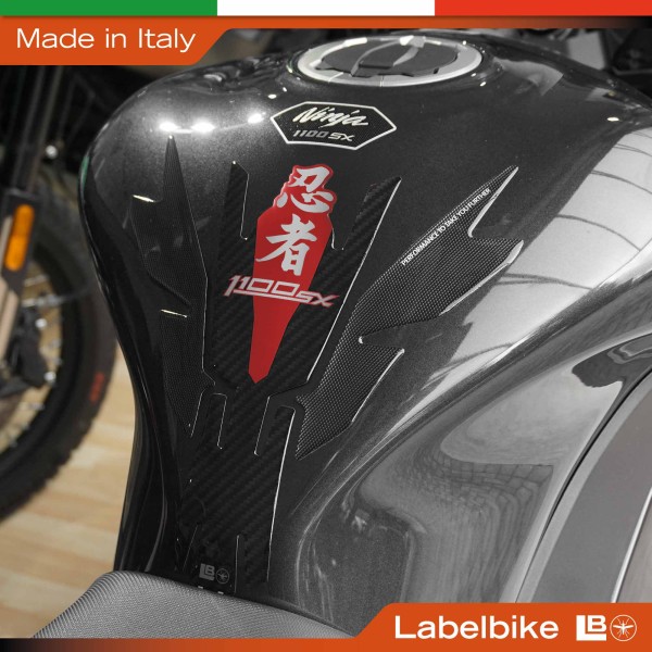 Paraserbatoio Adesivo 3D Protezione moto compatibile con Kawasaki Ninja 1100SX