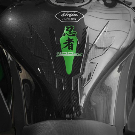 Protecteur de réservoir 3D adhésif compatible avec Kawasaki Ninja 1100SX